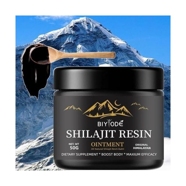 Altai Shilajit Résine 50 g + 80 oligo-éléments issus des montagnes de lAltaï