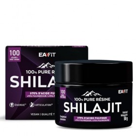 EAFIT SHILAJIT Résine Pure 500mg - 100 jours | Shilajit Pure Himalaya - 75% Acide Fulvique - Vitalité, Énergie, Concentration