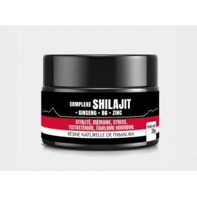 Asieco® Complexe Shilajit + Ginseng + B6 + Zinc - Flacon de 50 gr