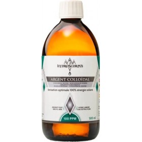 Argent Colloïdal 100PPM 500ml BOUTEILLE VERRE ●Fabriqué en FRANCE●Oligo élément Bio Disponible 100% Naturel ●Ionisation 100% 