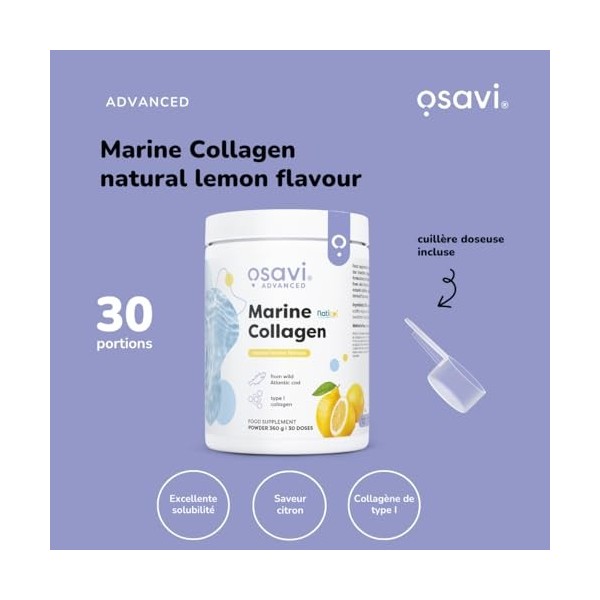 Osavi Marine Collagen Wild Cod, Lemon - 360g