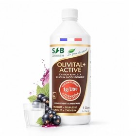 SFB Laboratoires – Silicium Élément Hautement Biodisponible Olivital + ACTIVÉ 1 L | Arômes Cassis Solution buvable - Articul