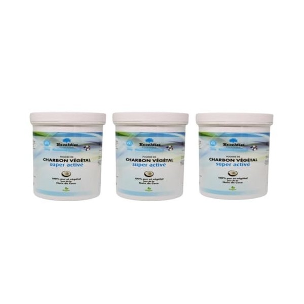 Charbon Végétal Super Activé – Poudre 100% issu de Coques de Noix de Coco – Pot XXL 200 g – Format Économique - Made in Franc...