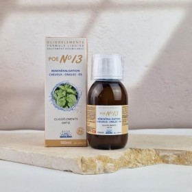 POE n°13 - Préparation en Oligoéléments - Ortie, Manganèse, Iode, Sélénium, Chrome - Reminéralisation Cheveux - Ongles - Os -