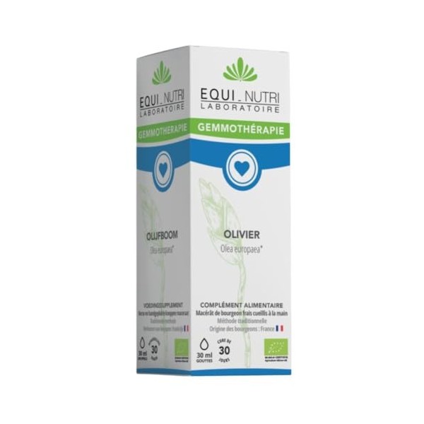 Macerat mère de bourgeons BIO dolivier 30 ml gemmothérapie EQUI-NUTRI LABORATOIRE