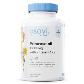 Osavi Primrose Oil with Vitamin A & E, 1800mg - 120 softgels