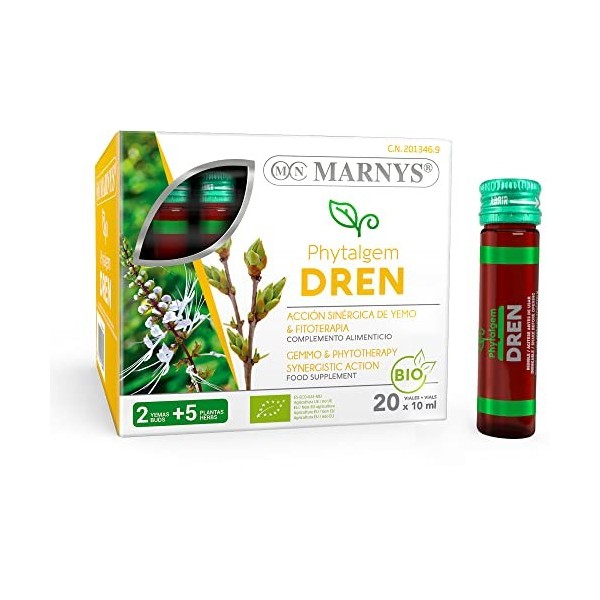 PHYTALGEM DREN 20viales – s’utilise conformément aux conseils du fabricant, complément alimentaire sous forme liquide et devi