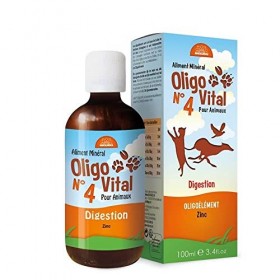 Oligovital N°4 - Oligoéléments pour Animaux - Digestion - 500 ML - Bioligo Oligo-éléments