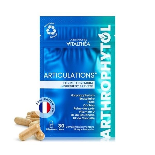 ARTHROPHYTOL GÉLULES I FORMULE EXCLUSIVE Harpagophytum + Ingrédient Breveté + Vitamine + Oligo-élément I RÉSULTATS PROUVÉS I ...
