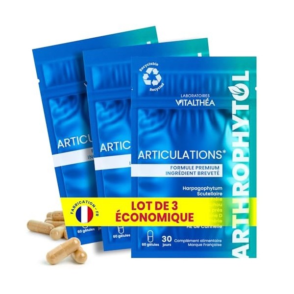 ARTHROPHYTOL GÉLULES I FORMULE EXCLUSIVE Harpagophytum + Ingrédient Breveté + Vitamine + Oligo-élément I RÉSULTATS PROUVÉS I ...