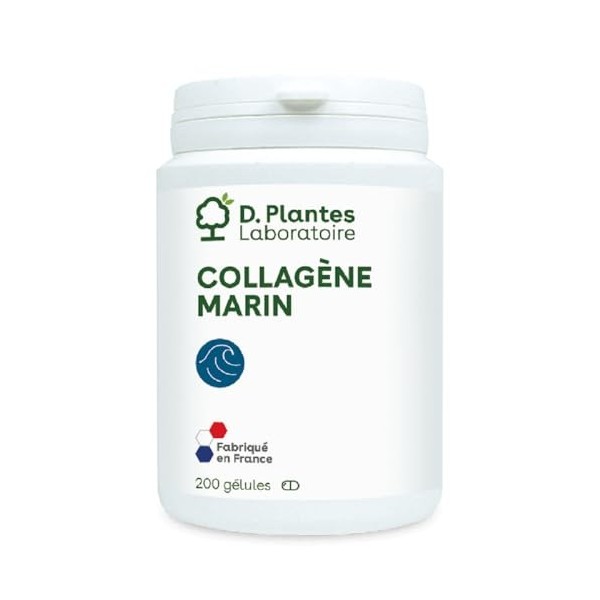 D.PLANTES - Collagène Marin - Complément Alimentaire - Fabriqué en France - 200 Gélules