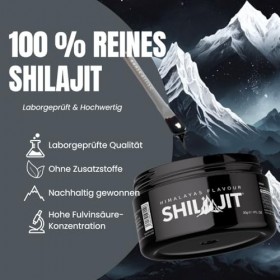 StilleStube Shilajit Resin 30 g – 100 % pure résine de lHimalaya avec 85 minéraux, acide fulvinique et humique – Pot en verr