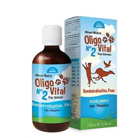 Oligovital N°2 - Oligoéléments pour animaux - Reminéralisation - 100 ml - Bioligo