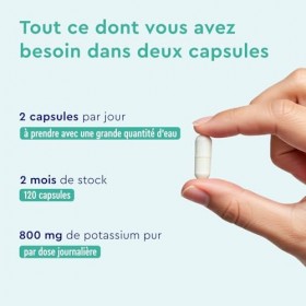 Citrate de Potassium 2210mg, Pour la Fonction Musculaire, Système Immuntaire et le Système Nerveux, 800mg de Potassium Élémen