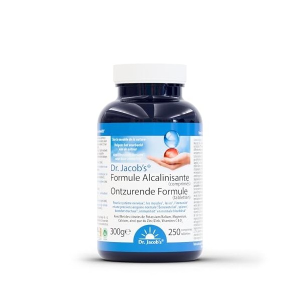 Formule alcalinisante en comprimés, optimise le métabolisme acido-basique, synergie de minéraux alcalins