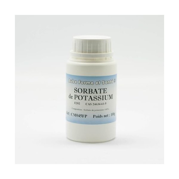Sorbate de potassium E202 - Pot inviolable 100 g Potassium