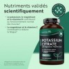 Nutravita Potassium Citrate 525 mg avec Vitamine C - 150 Comprimés Vegan, pour 3 mois - Fonctionnement Musculaire Normal - Ci