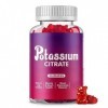Gummies au citrate de potassium, adultes femmes et hommes, soutien aux crampes des jambes et à la santé musculaire