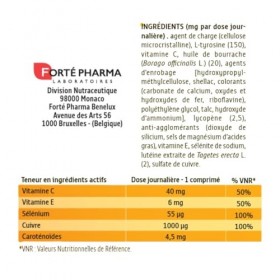 Forté Pharma - Expert Solaire Préparateur Intense 3P - Complement alimentaire bronzage 3en1 - Préparateur solaire Protège Pro