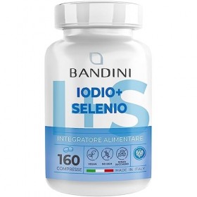 IODE + SÉLÉNIUM - 160 Comprimés 225 mcg | Supplément Iode + Sélénium - Haute absorption | Bandini Pharma