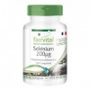 Fairvital | Sélenium 200mcg - Sélénométhionine - VEGAN - Dosage puissant - 120 Comprimés