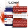 GRANIONS 23 VITAMINES, MINERAUX, PLANTES ENERGIE | 150 µg dIODE 100% des AR | Vit A B C D3 E + oligoelements Zinc Magnesium 