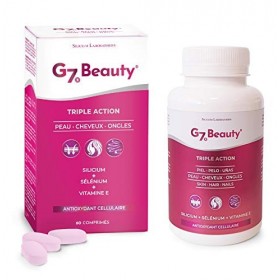 G7 Beauty. Antioxydant cellulaire. Silicium Enrichi En Vitamine E Et Sélénium. Aide Á Maintenir La Santé Et La Beauté De La P...