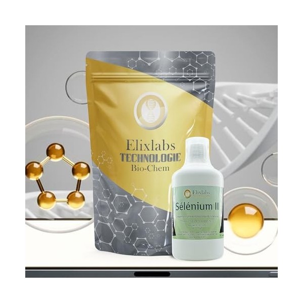 Sélénium - Notre lotion colloïdal Elixlabs® Breveté – Fabrication par HVAC Plasma cela permet une production colloïdal d’