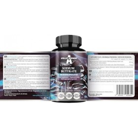 Sodium Butyrate High Dose 580 mg 30% Butyric Acid , 240 Capsules Végétales, 8 Mois, Supplément de Sodium pour Soutenir la Sa