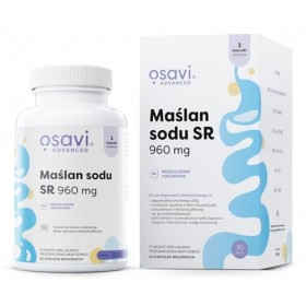 Osavi Butyrate de sodium SR, 960mg - 60 Capsules Vegan | Butyran de sodium microencapsulé | Haute teneur en acide butyrique |