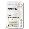Zinc Bisglycinate 10mg | Haute absorption & Assimilation optimale | Avec Vitamines C et B6 | Immunité, Peau, Cheveux & Ongles