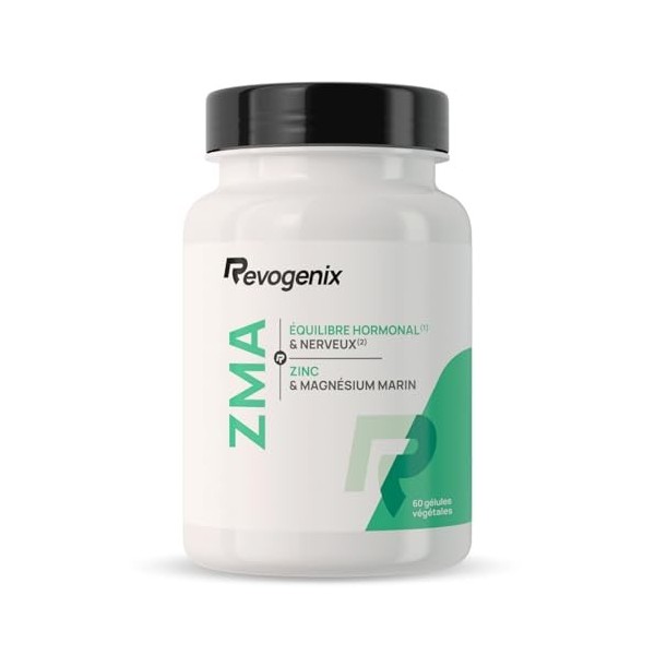 ZMA Hautement Dosé | Zinc, Magnésium & Vitamine B6 | Facilite la prise de Masse et la Récupération Musculaire | Soutien produ