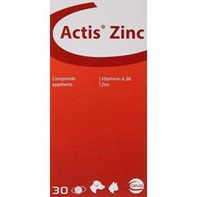 Actis zinc Complément alimentaire pour problème de peau 30 comprimés Zinc