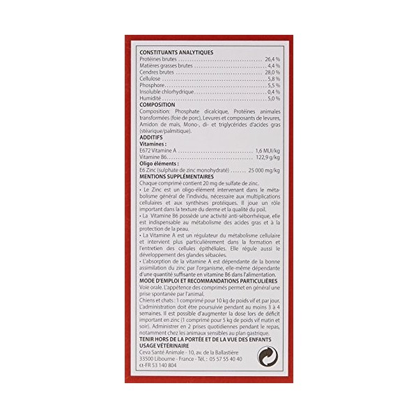 Actis zinc Complément alimentaire pour problème de peau 30 comprimés Zinc