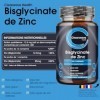Zinc Bisglycinate | 400 Comprimés Vegan |1 Comprimé Tous les 2 Jours Soit 12,5 mg par Jour | Zinc Complement Alimentaire | Po