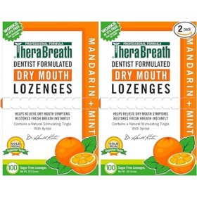 Dr. Harold Katz Therabreath Dry Mouth Sugar Free Lozenges 100 Wrapped Lozenges Pack of 2 by Dr. Harold Katz