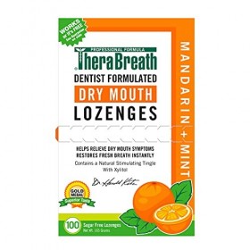 Dr. Harold Katz Therabreath Dry Mouth Sugar Free Lozenges 100 Wrapped Lozenges Pack of 2 by Dr. Harold Katz