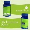 Essentialis Mélatonine + Zinc – Favorise un sommeil réparateur – 120 comprimés véganes – 4 mois – Absorption rapide – Avec zi