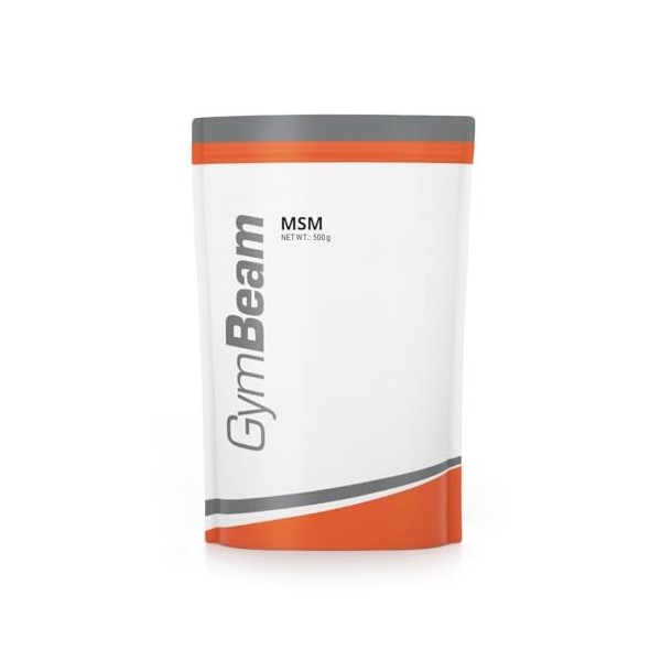 GymBeam MSM – Poudre végétalienne soluble pour articulations, os, tendons et cartilage, soutien pour sportifs, 250 g, Sans s MSM