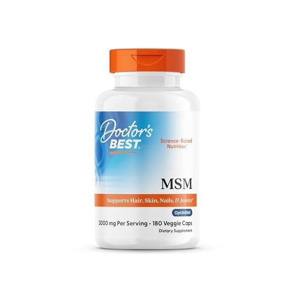 MSM with OptiMSM Vegan, 1000mg - 180 vcaps