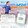 MSM avec Vitamine C et Sélénium - 180 Gélules Vegan - Méthylsulfonilméthane Haute Puissance - Fabriqué en Europe - Nu U Nutri