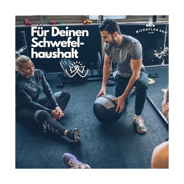 MICROFLORANA Capsules MSM 400 pièces Fabriqué en Allemagne Sans goût amer 480 mg de MSM par capsule Capsules de soufre Methyl