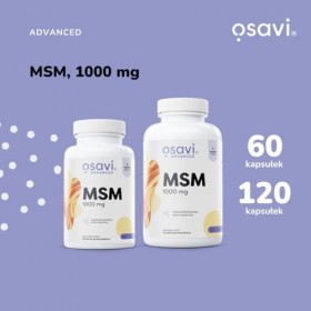 Osavi MSM Advanced , 1000mg - 60 Capsules Vegan