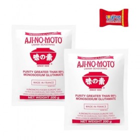 AJINOMOTO - Glutamate monosodique, 2 x 200 g , glutamate monosodique MSG , exhausteur de goût de qualité supérieure pour cu