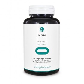 EnergyBalance MSM - OptiMSM - Vegan - Sans Gluten - Sans Additifs - 100% Ingrédients Purs - Qualité Suisse - 90 Vegecaps à 75