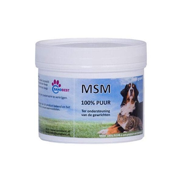 Sanobest MSM 100 % pur - Chien et chat - 400 g