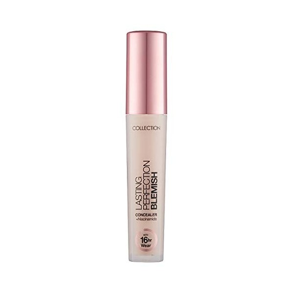 Collection Cosmetics Lasting Perfection Anti-imperfections à couverture complète infusé avec de la niacinamide, 4 ml, ivoire