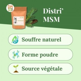 MSM Cheval – Soufre Organique pour Articulations, Tendons et Confort Respiratoire – Soutien Anti-Inflammatoire, Muscles et Ti...