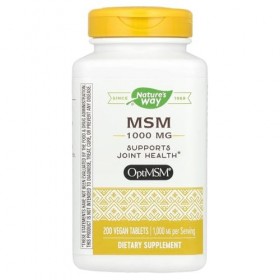 Natures Way MSM, 200 Tabs 1000 MG MSM