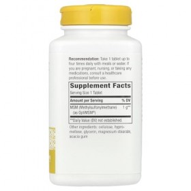 Natures Way MSM, 200 Tabs 1000 MG MSM